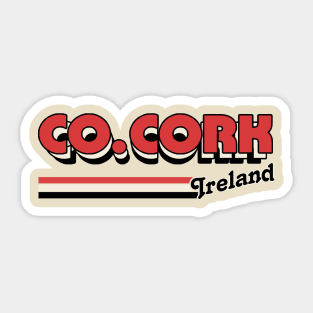 County Cork / Irish Retro County Pride Design Sticker